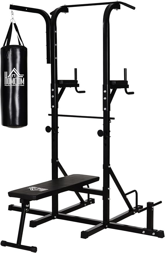 banco de musculación mas saco