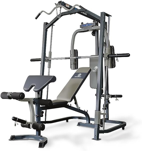 maquina de musculación con barra